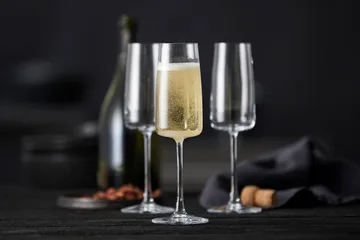 Zero 香槟杯 300ml 4只装 - 晶透 - Lyngby Glas