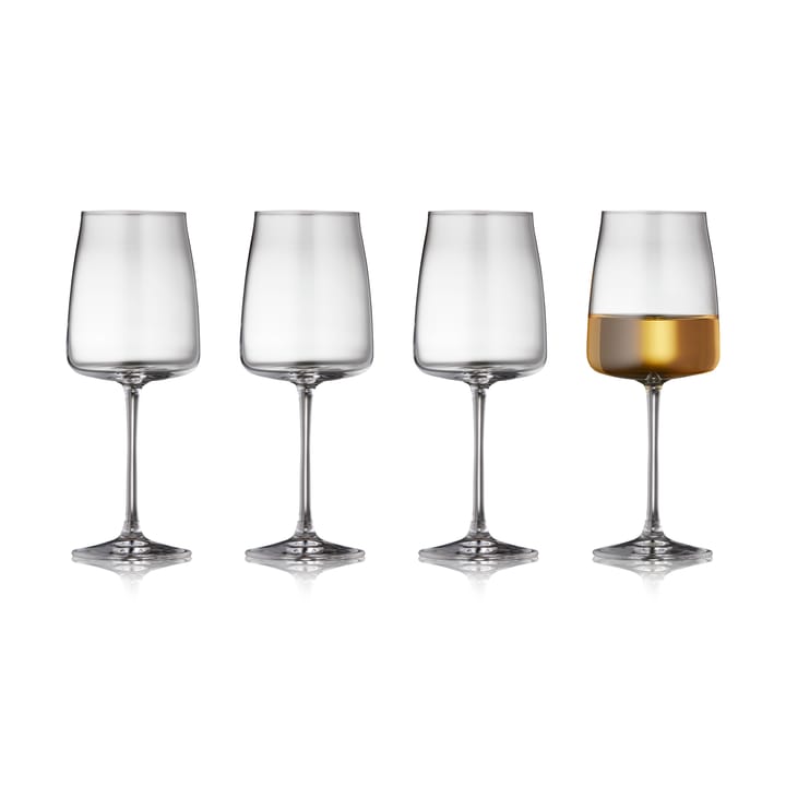 Zero white 红酒杯 43 cl 四件套装 - Crystal - Lyngby Glas