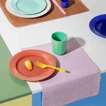 人字形餐垫 30x43cm - 紫色 - Lyngby Porcelæn