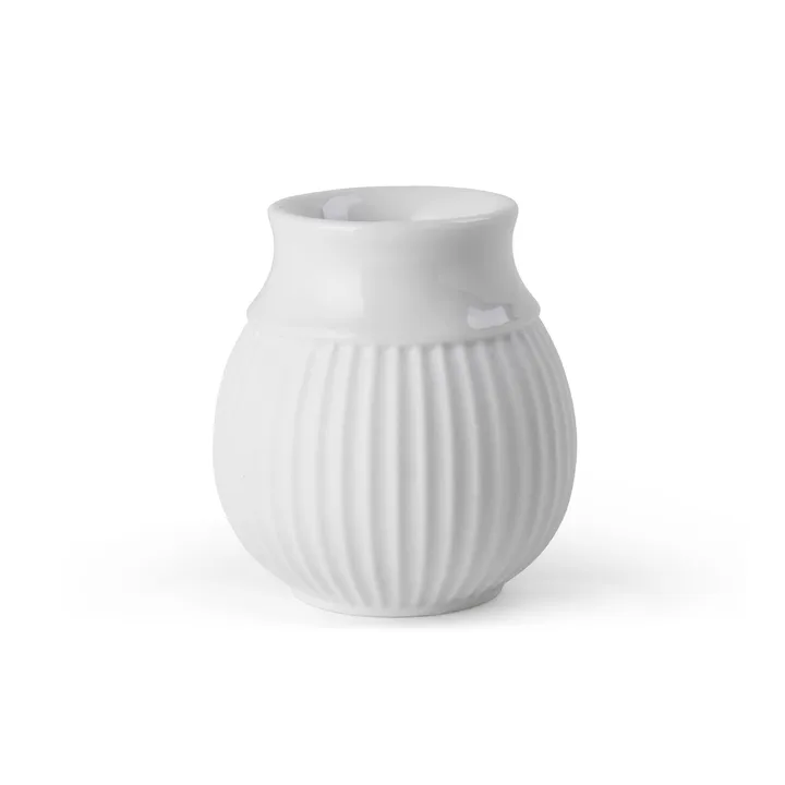 Curve 烛台7cm - 白色 - Lyngby Porcelæn
