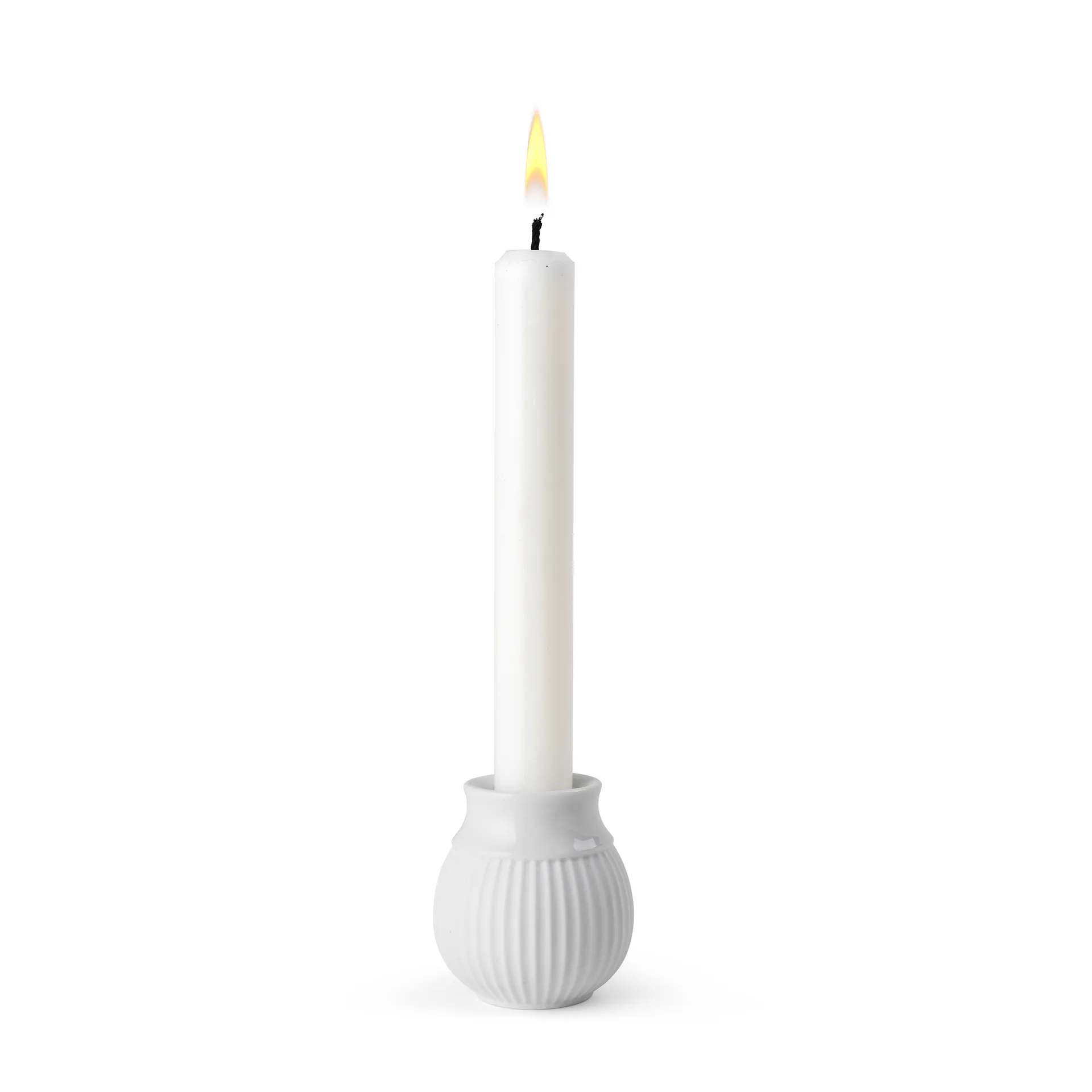 Curve 烛台7cm, 白色 Lyngby Porcelæn