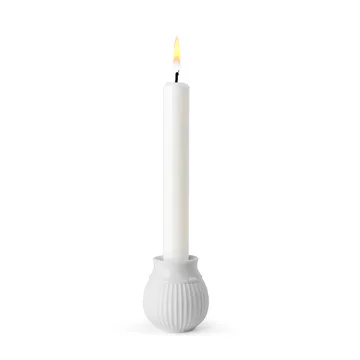 Curve 烛台7cm - 白色 - Lyngby Porcelæn
