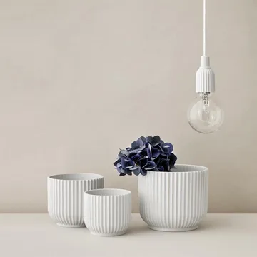 Lyngby 白色花盆 - Ø11.5cm - Lyngby Porcelæn