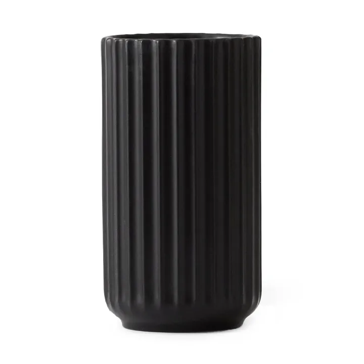 Lyngby 亚光黑色花瓶 - 12cm - Lyngby Porcelæn