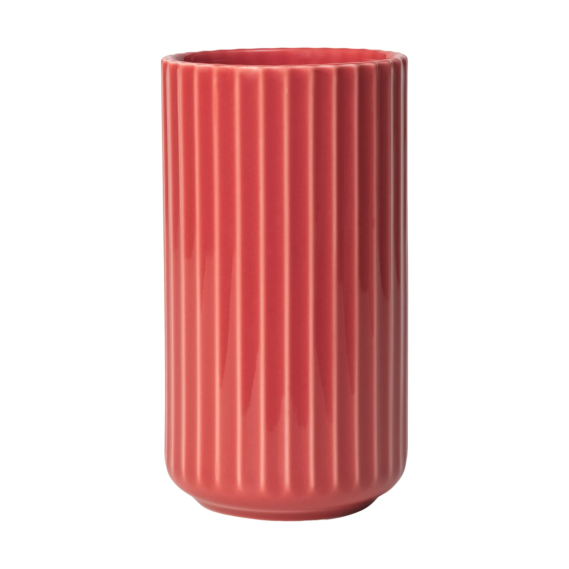 Lyngby 花瓶, 红色_15.5cm Lyngby Porcelæn