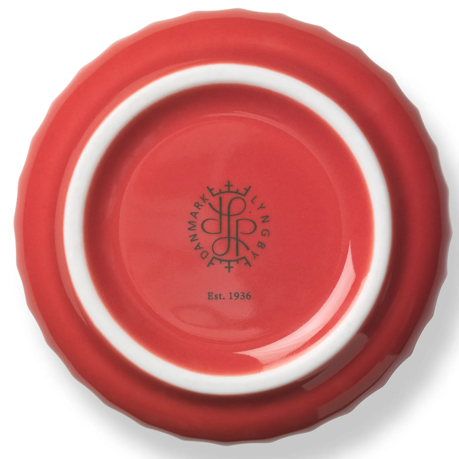 Lyngby 花瓶, 红色_15.5cm Lyngby Porcelæn