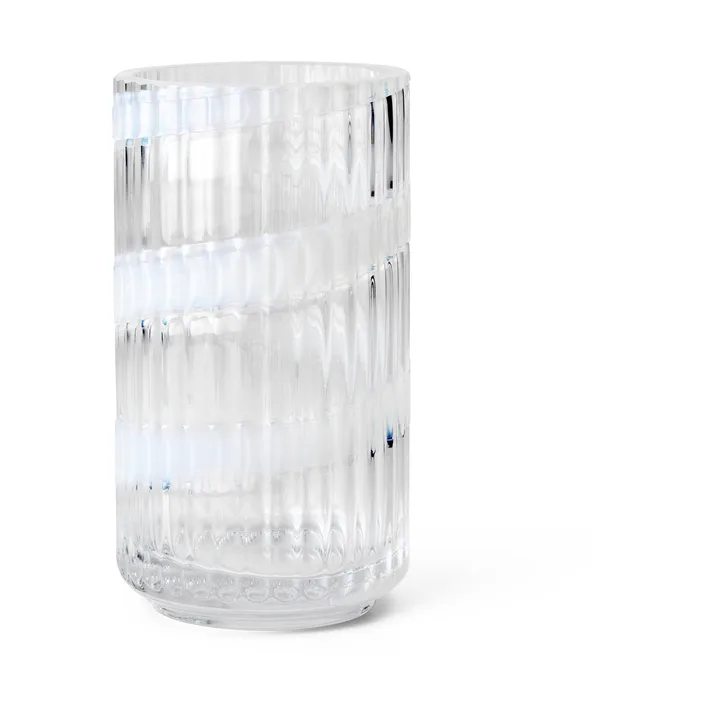 Lyngby 花瓶 - 白色旋纹_15.5cm - Lyngby Porcelæn
