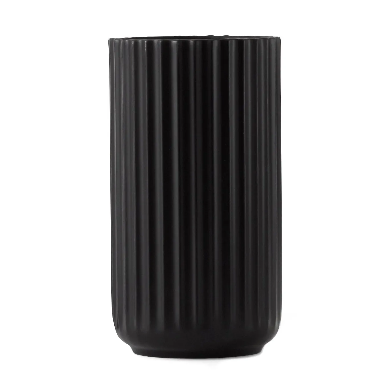 Lyngby 亚光黑色花瓶, 15cm Lyngby Porcelæn