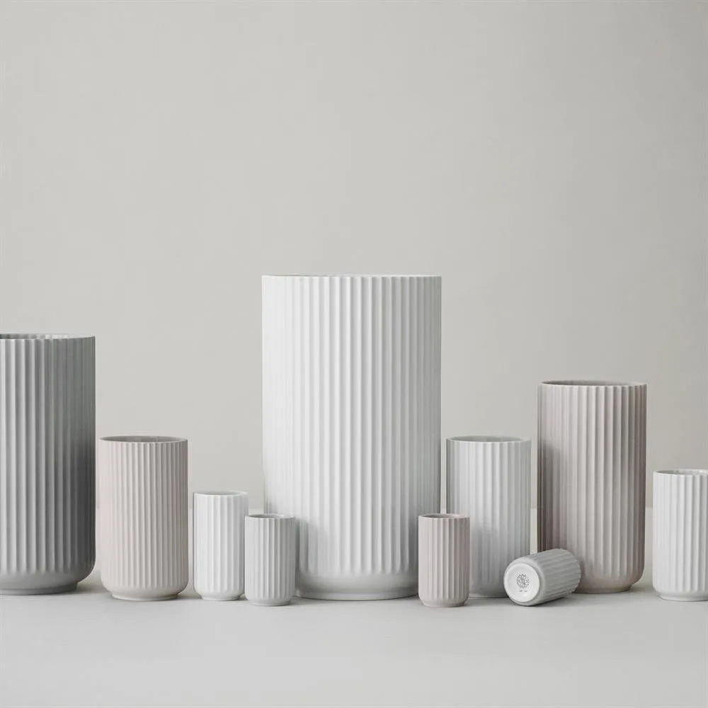 Lyngby 亚光白色花瓶, 15cm Lyngby Porcelæn