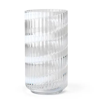 Lyngby 花瓶 - 白色旋纹_20.5cm - Lyngby Porcelæn