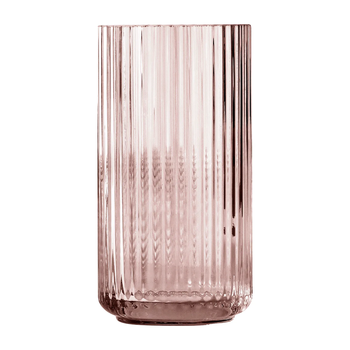 Lyngby 玻璃花瓶 酒红色, 20cm Lyngby Porcelæn