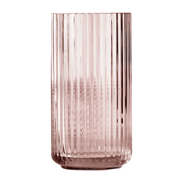 Lyngby 玻璃花瓶 酒红色 - 20cm - Lyngby Porcelæn