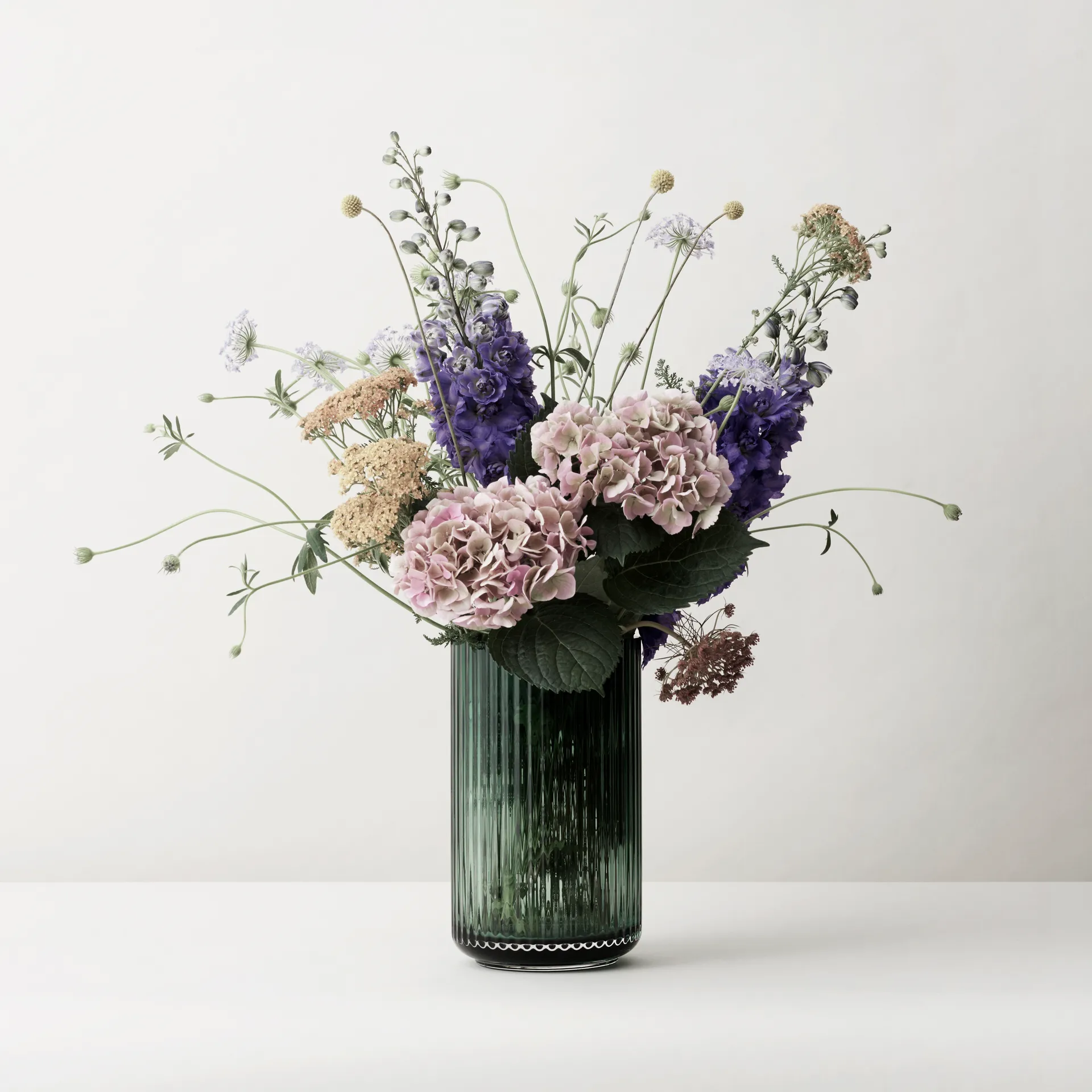 Lyngby 玻璃花瓶 绿色, 20cm Lyngby Porcelæn