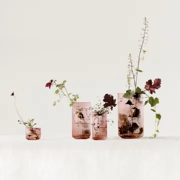 Lyngby 玻璃花瓶 酒红色 - 20cm - Lyngby Porcelæn