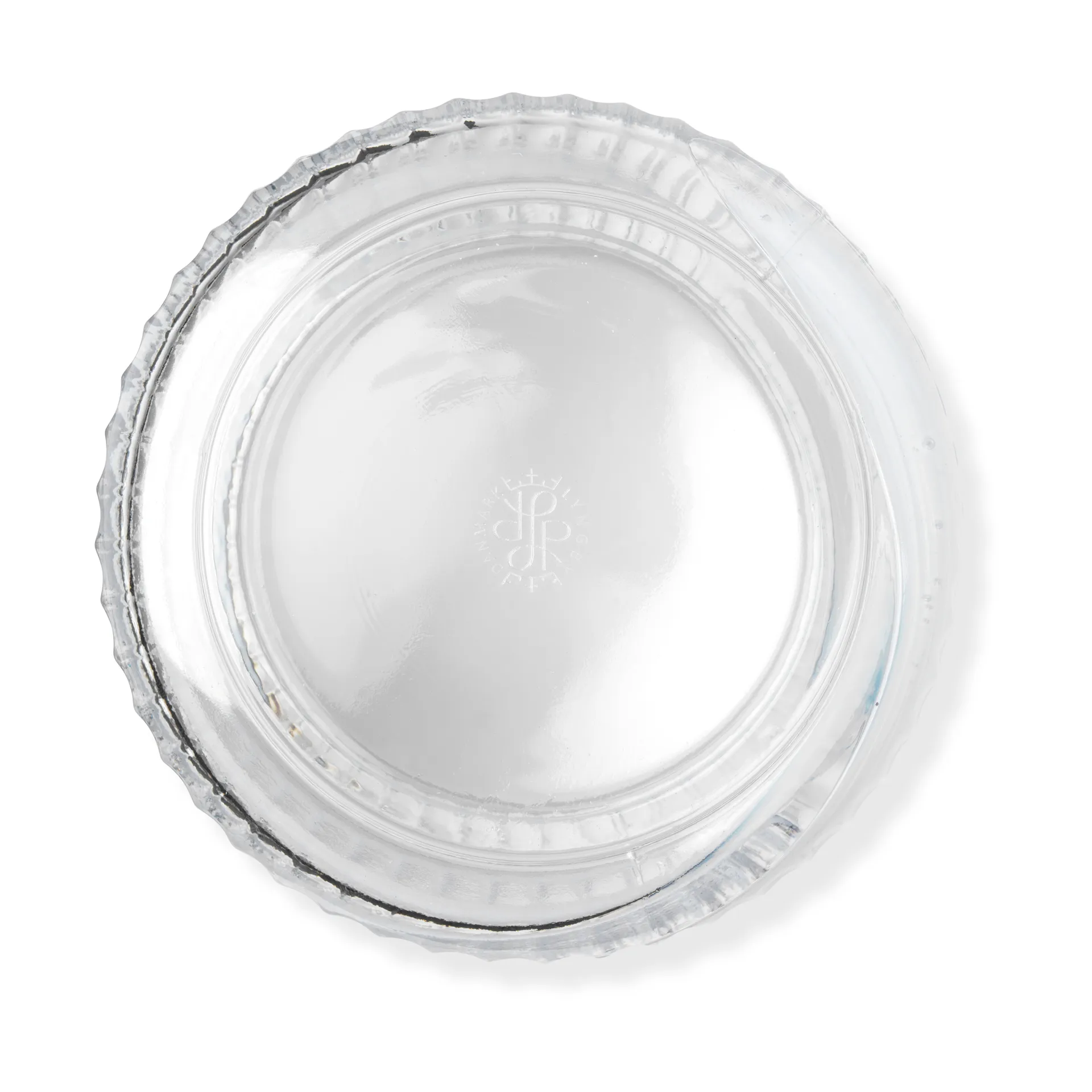 Lyngby 花瓶, 白色旋纹_25cm Lyngby Porcelæn