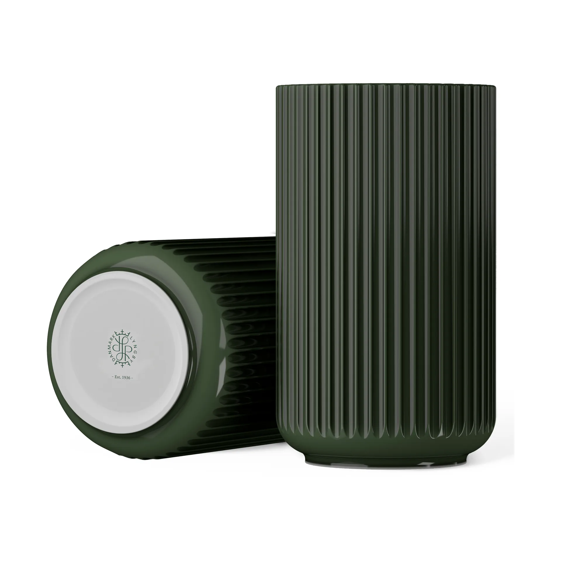 Lyngby 花瓶, 深绿, 31 cm Lyngby Porcelæn