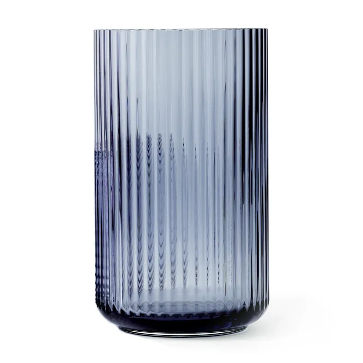 Lyngby 玻璃花瓶 午夜蓝色 - 31cm - Lyngby Porcelæn