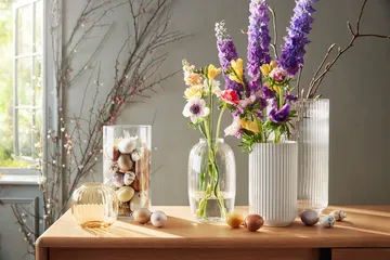Lyngby 透明玻璃花瓶 - 38cm - Lyngby Porcelæn