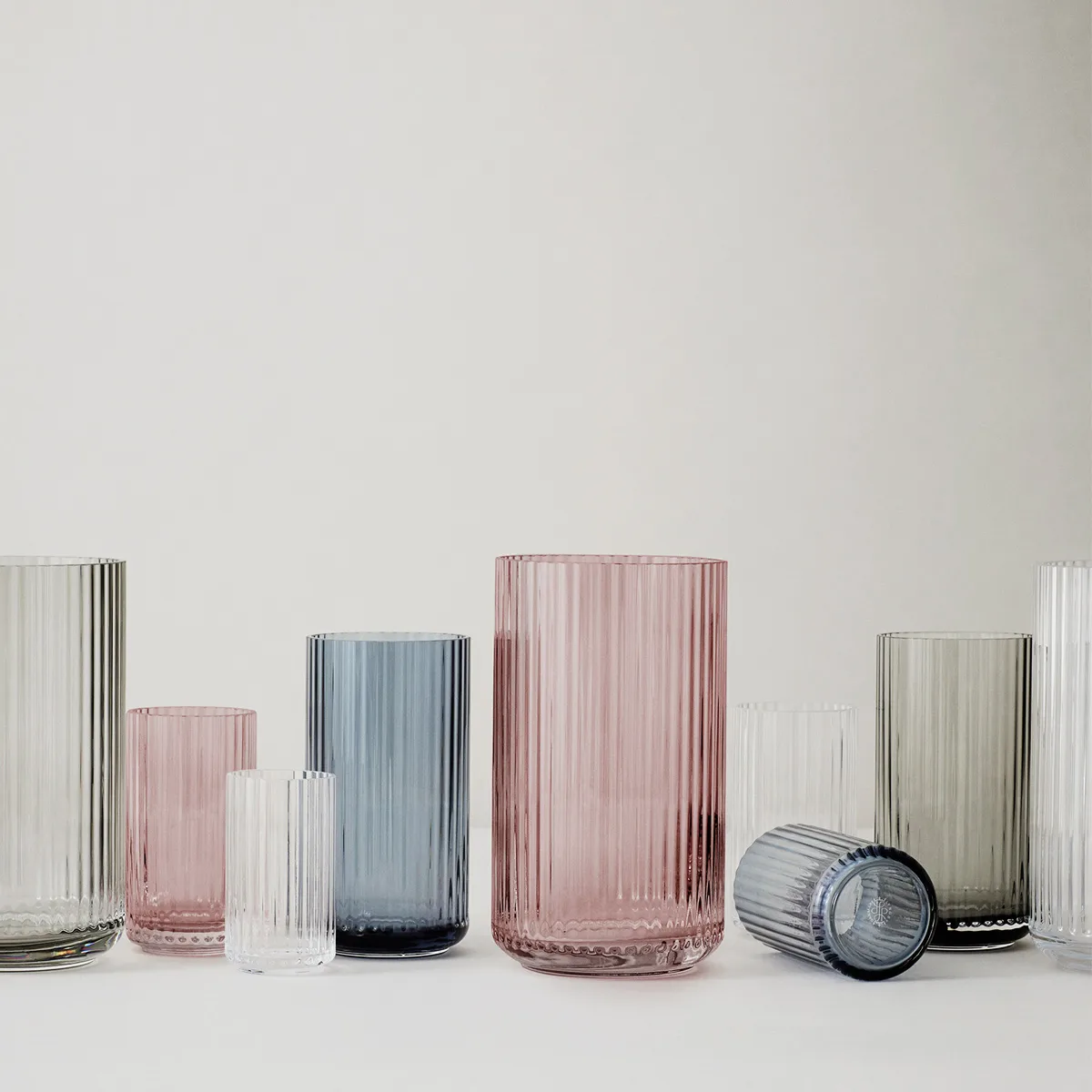 Lyngby 花瓶 glass burgundy,  Lyngby Porcelæn