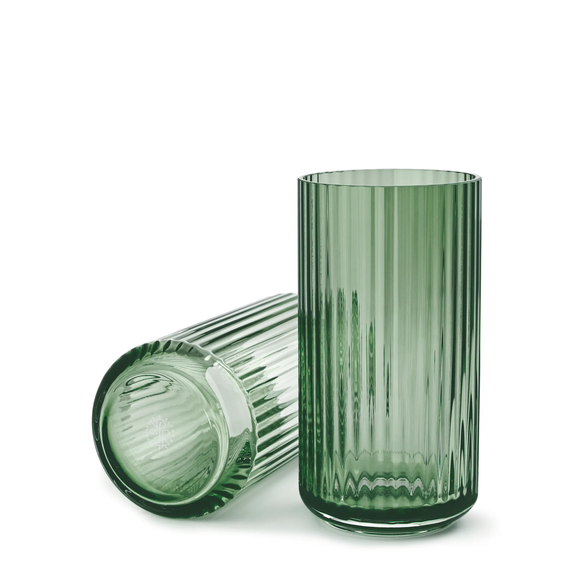 Lyngby 花瓶 glass green, 20 cm Lyngby Porcelæn