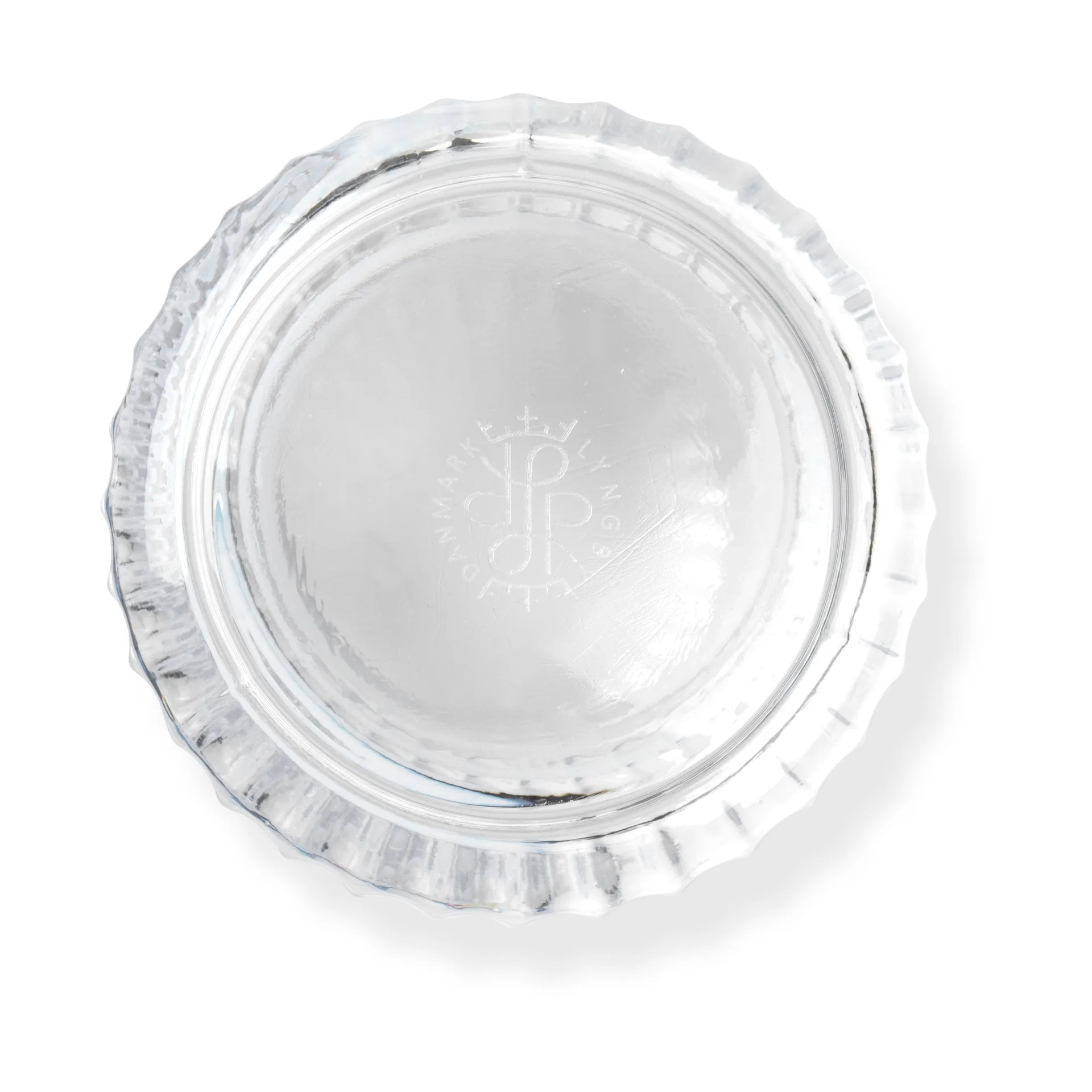 Lyngby 花瓶, 白色的 swirl, 15.5 cm Lyngby Porcelæn