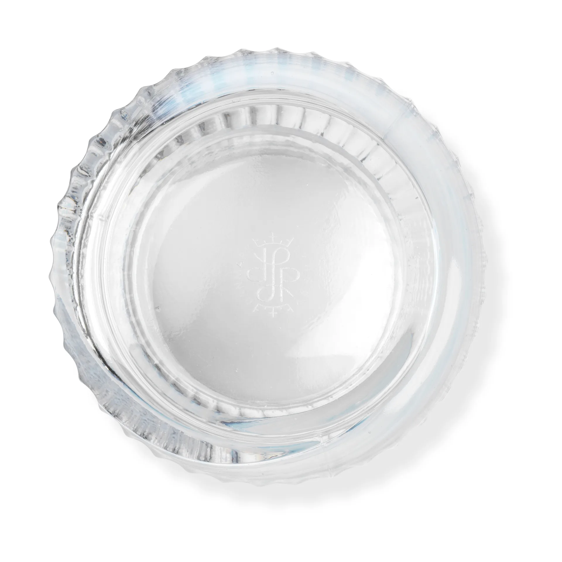 Lyngby 花瓶, 白色的 swirl, 20.5 cm Lyngby Porcelæn