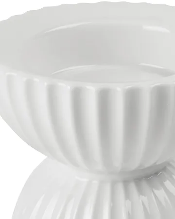 Lyngby Tura 块烛台 Ø11.5cm - 白色 - Lyngby Porcelæn