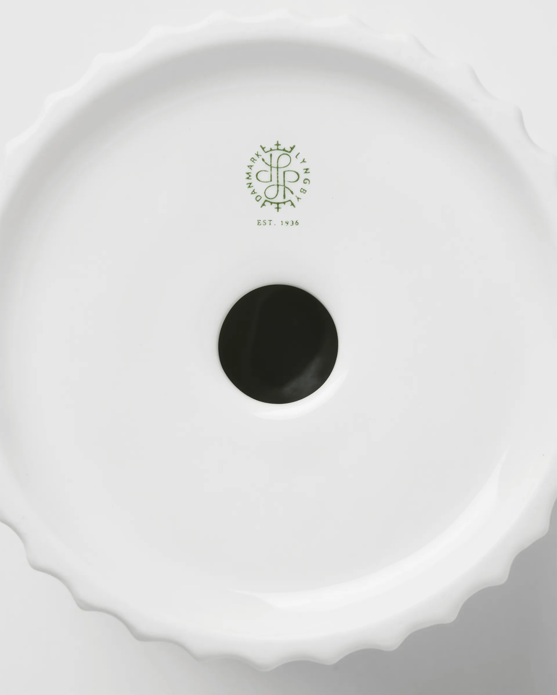 Lyngby Tura 块烛台 Ø11.5cm, 白色 Lyngby Porcelæn