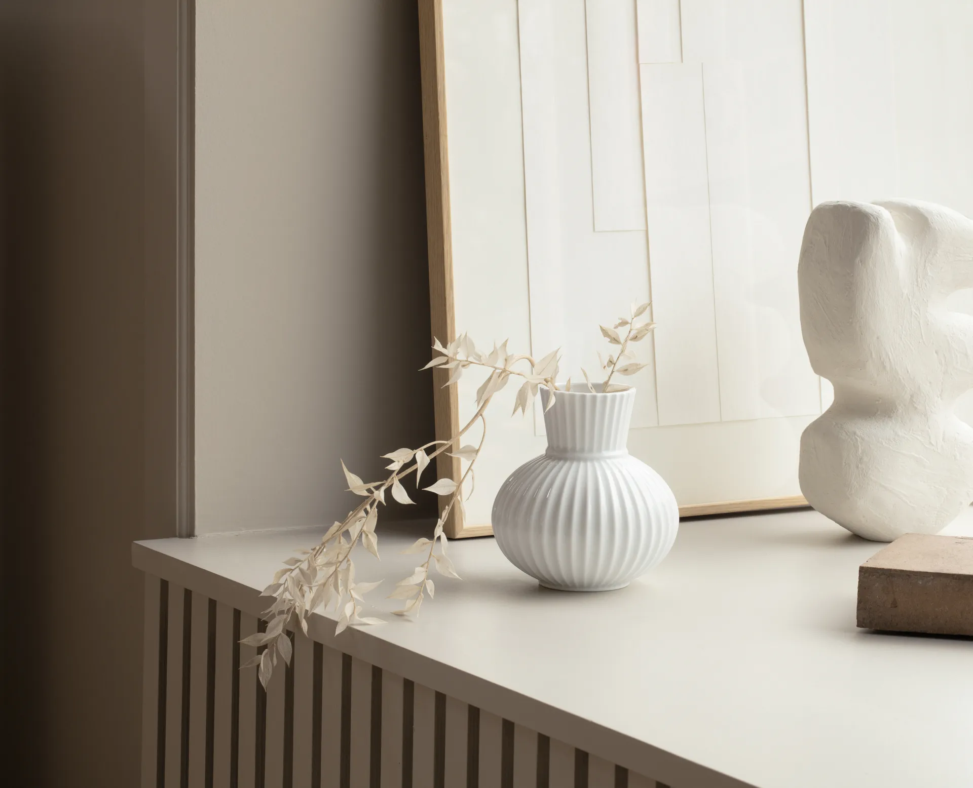 Lyngby Tura 花瓶 白色, 14.5cm Lyngby Porcelæn
