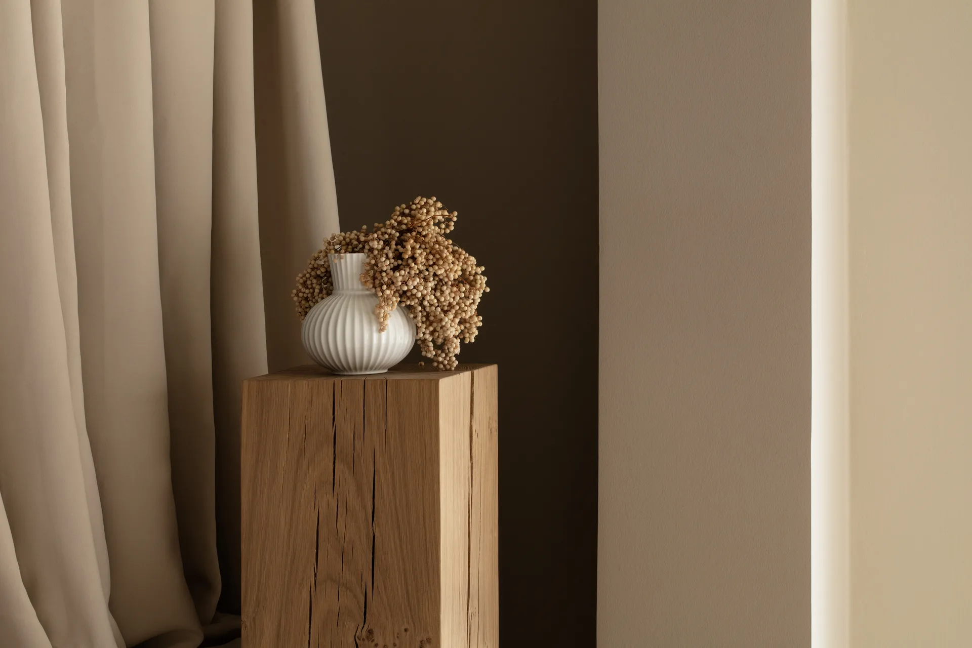 Lyngby Tura 花瓶 白色, 14.5cm Lyngby Porcelæn