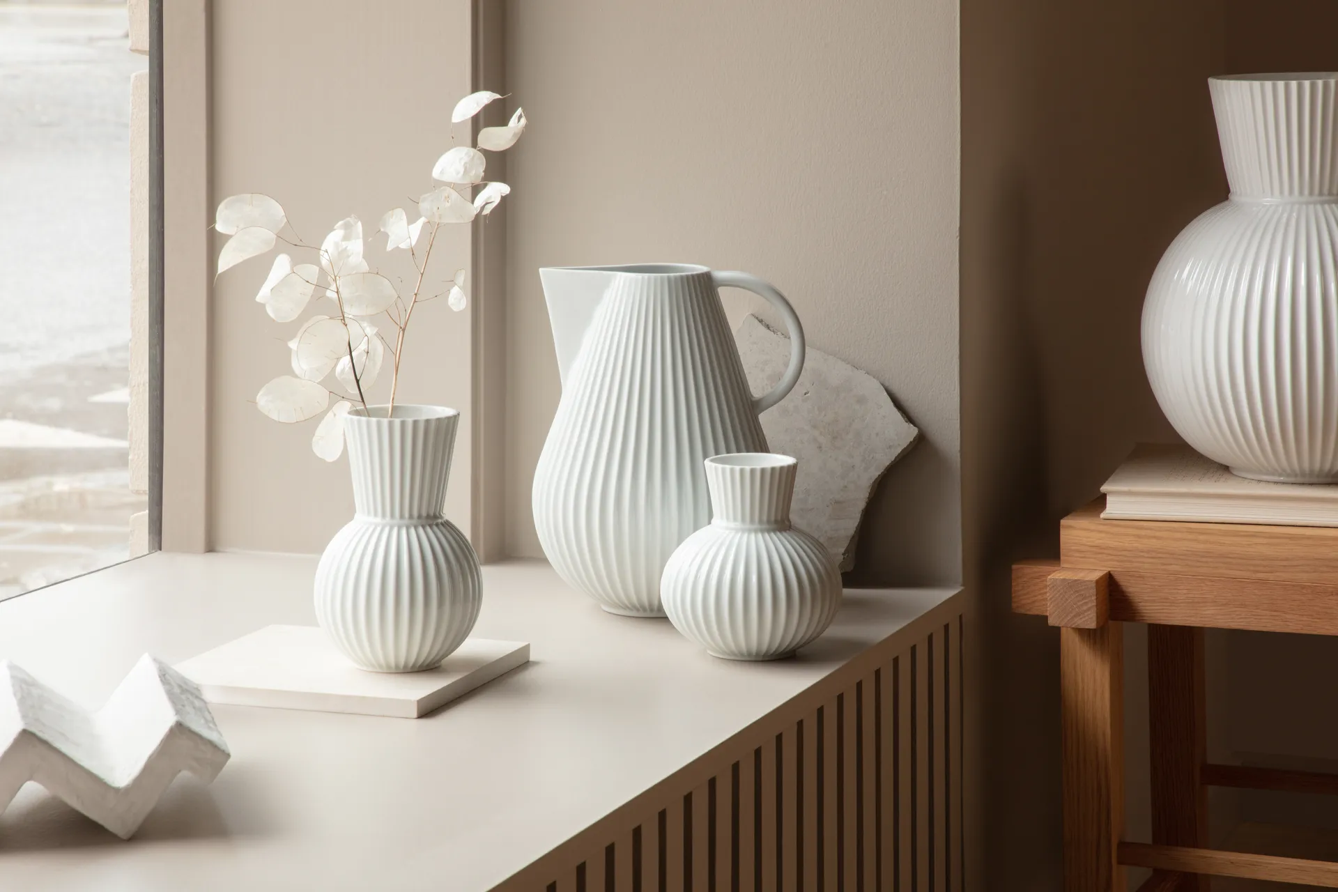 Lyngby Tura 花瓶 白色, 14.5cm Lyngby Porcelæn