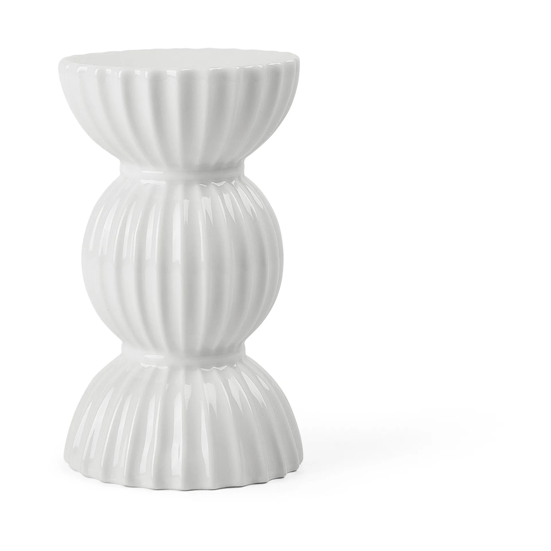 Lyngby Tura 烛台 14cm, 白色 Lyngby Porcelæn