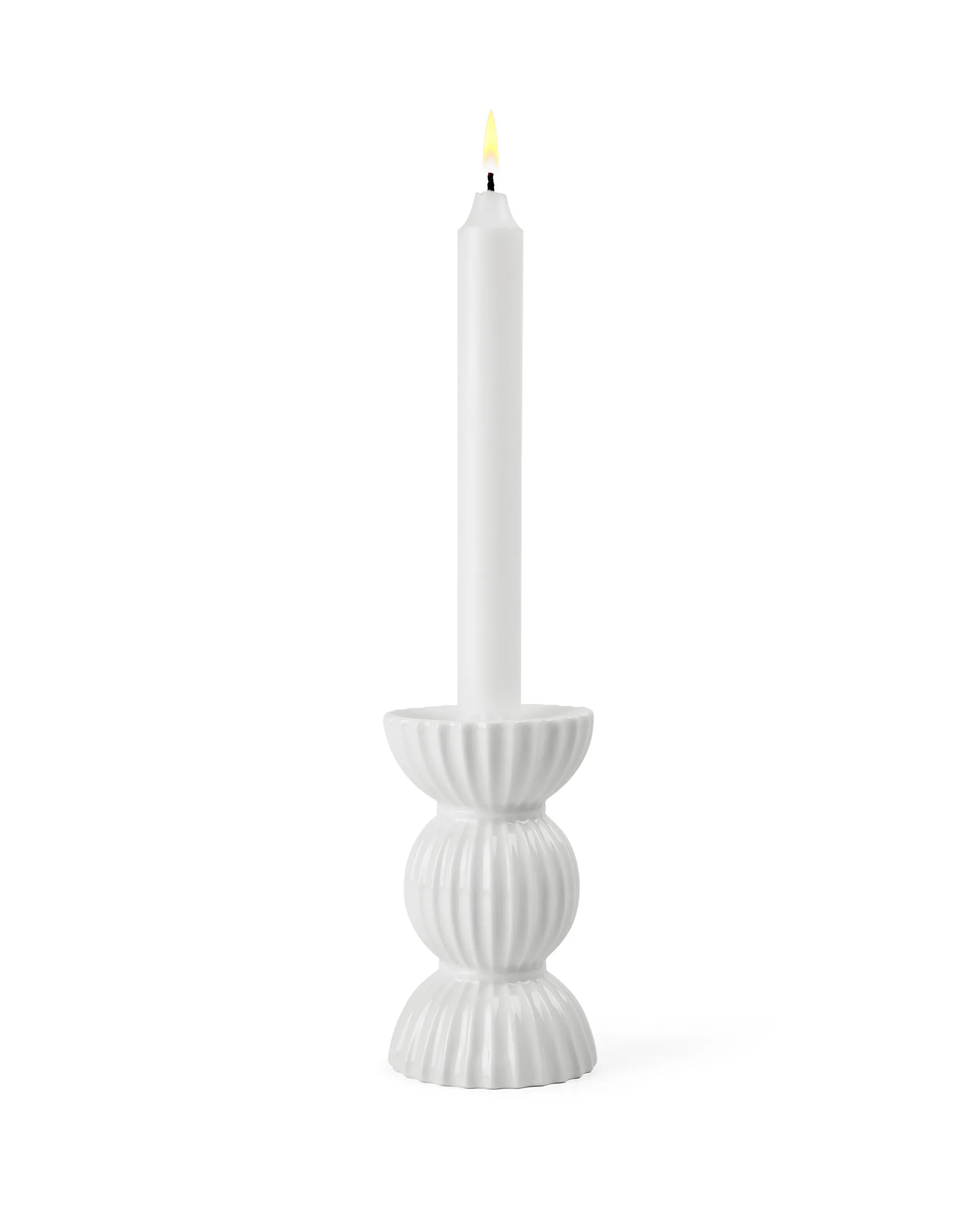 Lyngby Tura 烛台 14cm, 白色 Lyngby Porcelæn