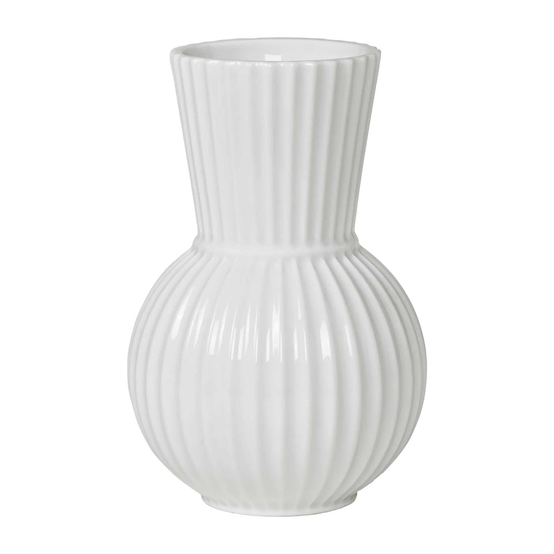 Lyngby Tura 花瓶 白色, 18cm Lyngby Porcelæn