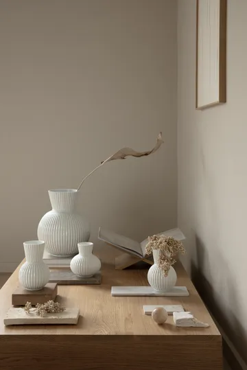 Lyngby Tura 花瓶 白色 - 18cm - Lyngby Porcelæn