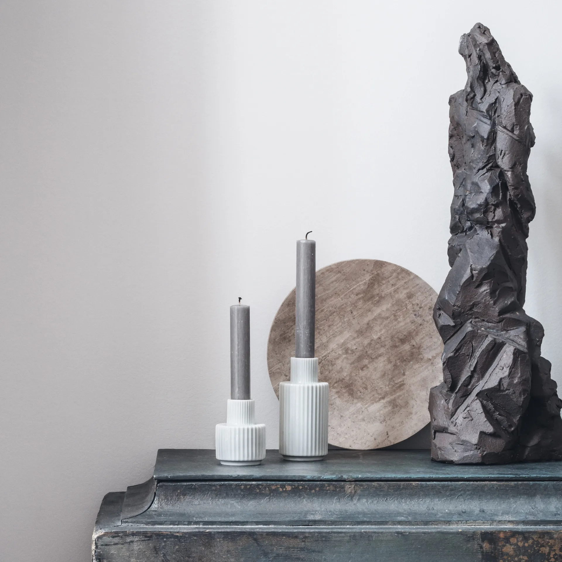 Lyngby 花瓶 烛台  white, 11 cm Lyngby Porcelæn