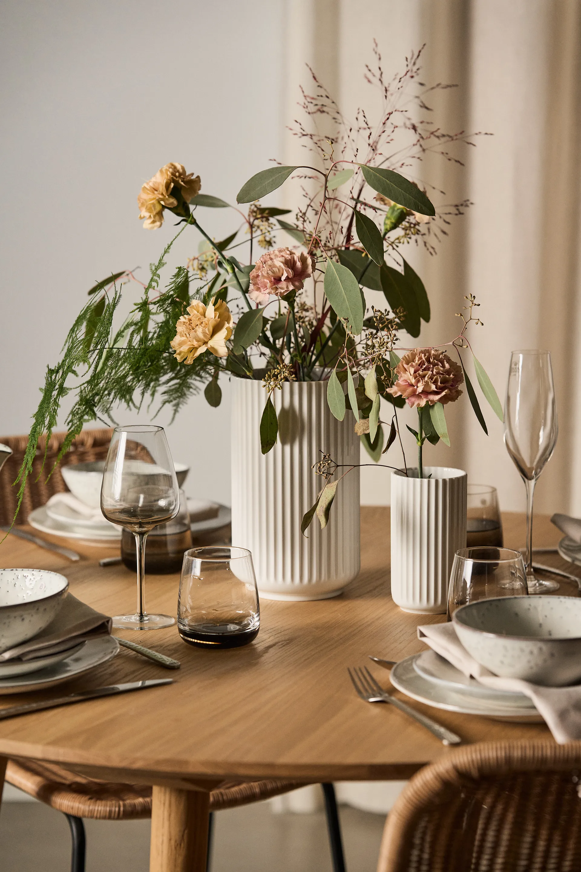 Lyngby 花瓶 white, 25 cm Lyngby Porcelæn