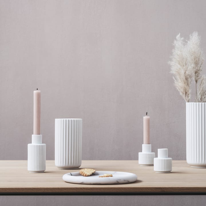 Lyngby 花瓶 烛台  white, 7 cm Lyngby Porcelæn