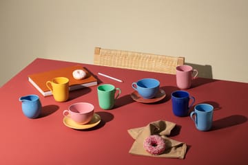 Rhombe  茶杯和碟子 - 粉色-沙色 - Lyngby Porcelæn