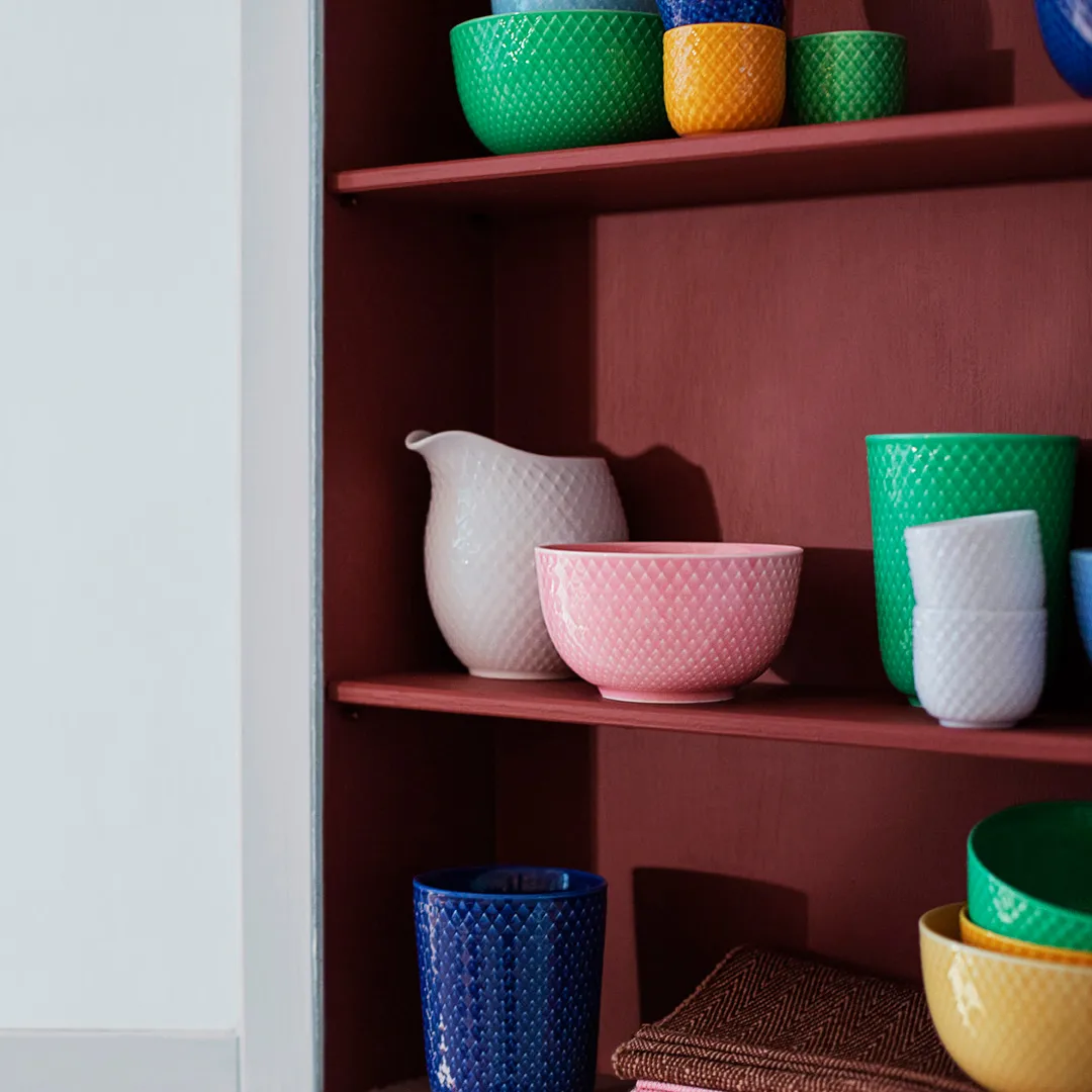 Rhombe 碗 Ø11cm, 玫瑰粉 Lyngby Porcelæn