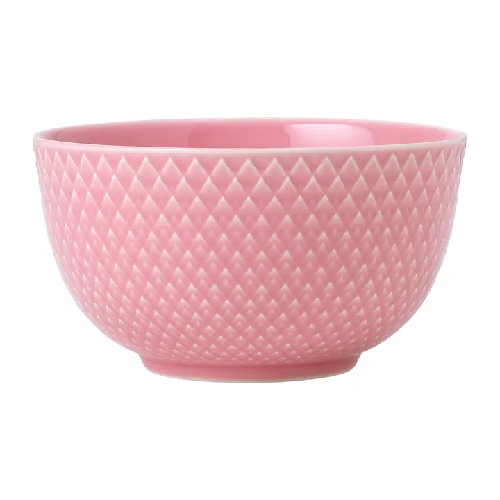 Rhombe 碗 Ø11cm - 玫瑰粉 - Lyngby Porcelæn