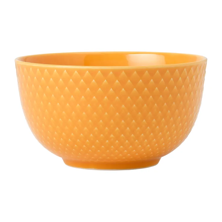 Rhombe 碗 Ø11cm - 黄色 - Lyngby Porcelæn