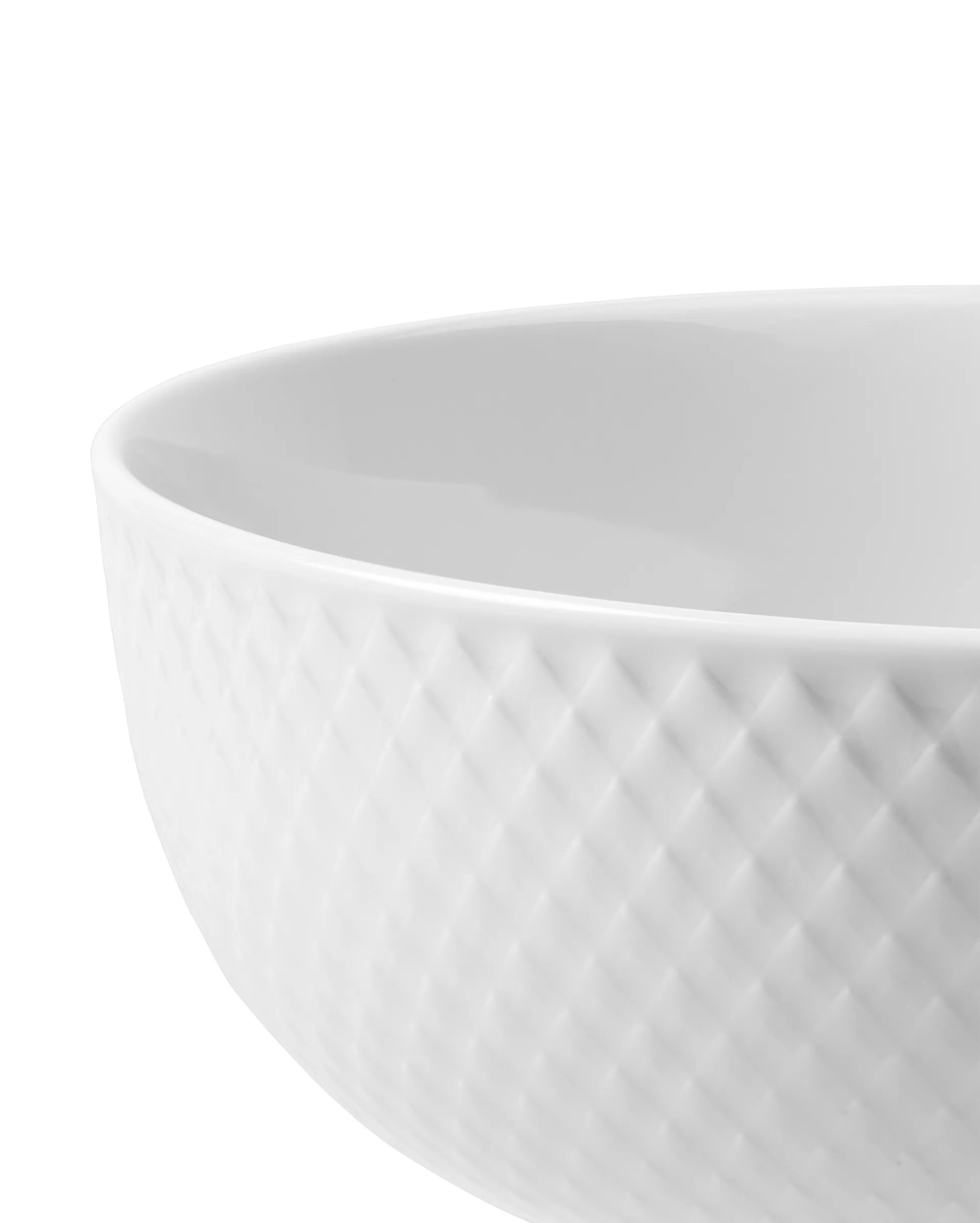Rhombe 碗 Ø15.5cm, 白色 Lyngby Porcelæn