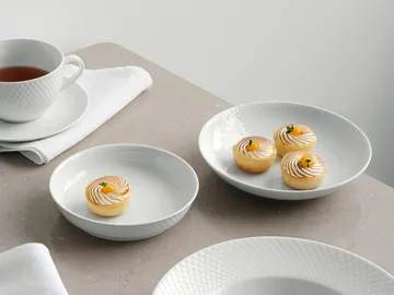 Rhombe 甜点盘 Ø16cm - 白色 - Lyngby Porcelæn