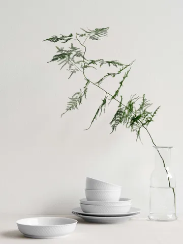 Rhombe 甜点盘 Ø16cm - 白色 - Lyngby Porcelæn