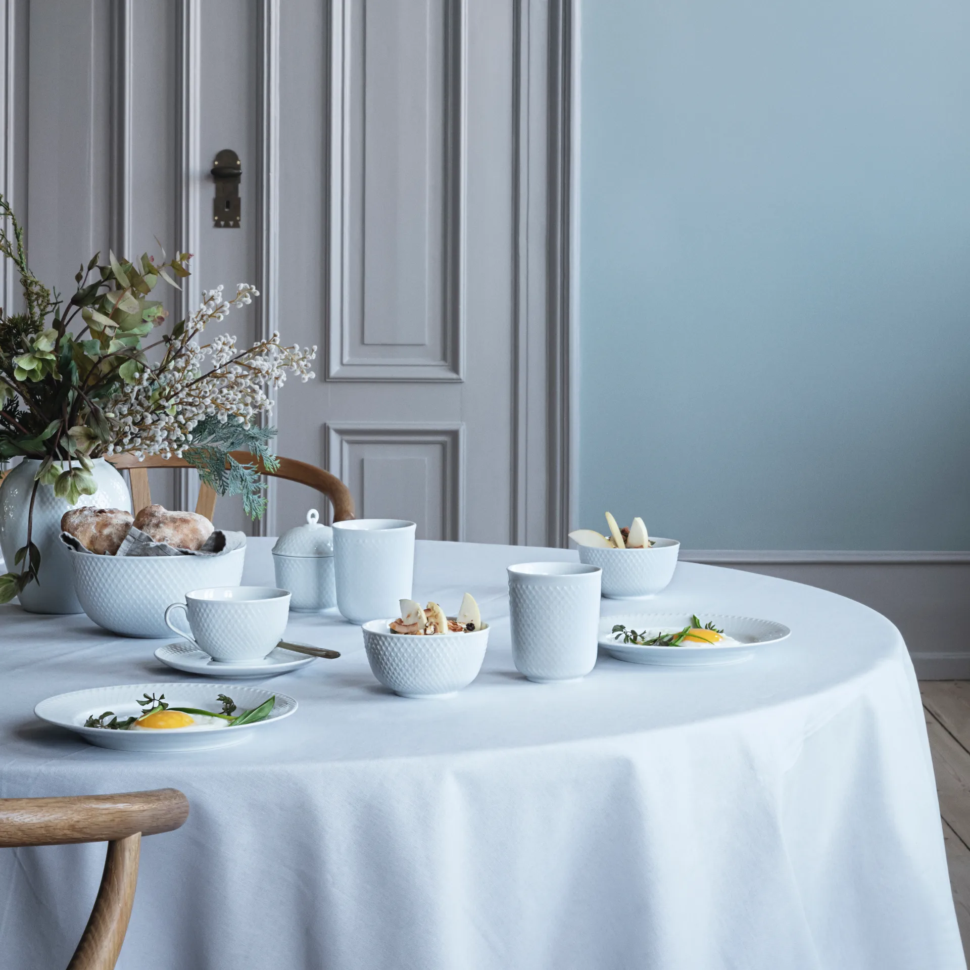 Rhombe 碗 Ø17.5 cm, 白色 Lyngby Porcelæn