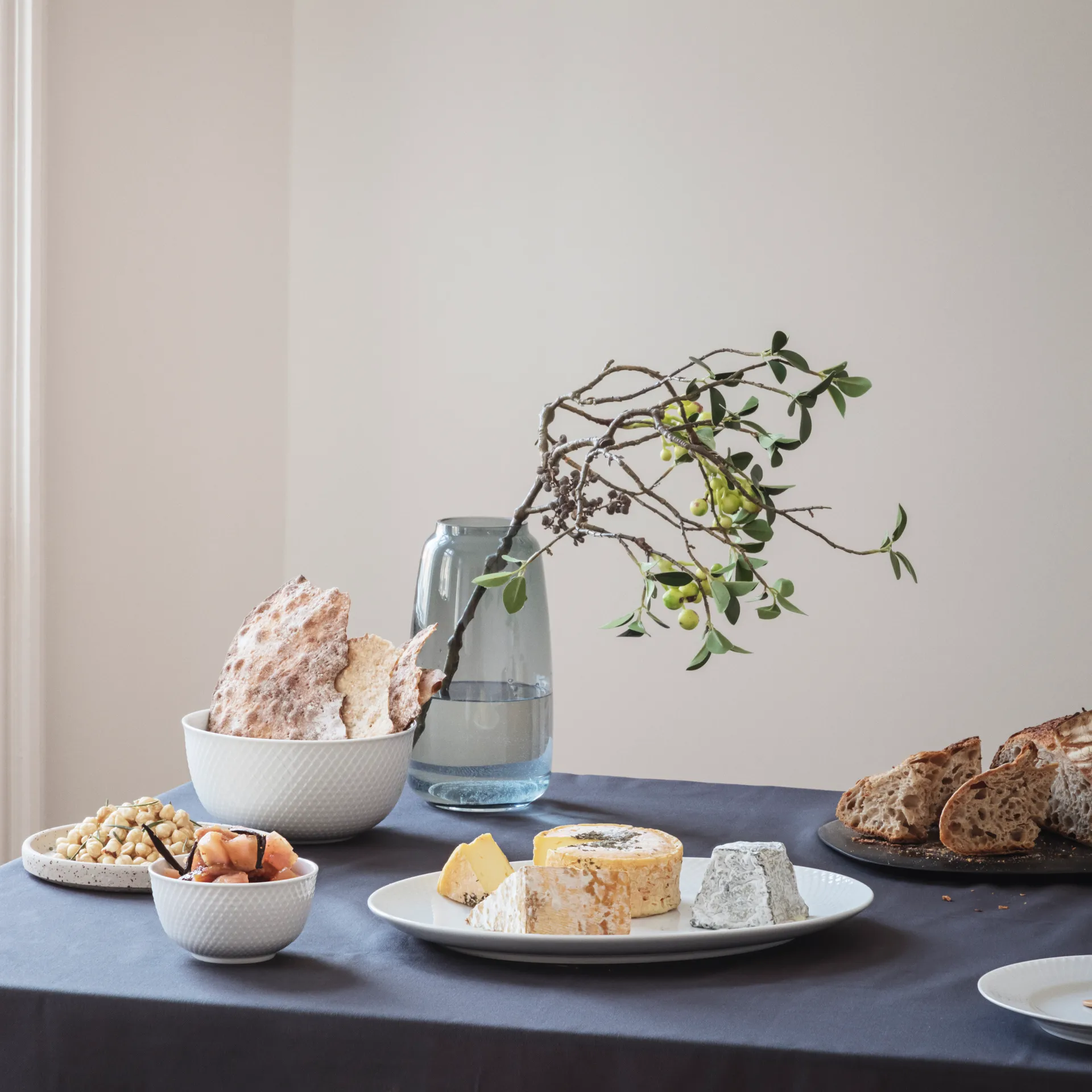 Rhombe 碗 Ø17.5 cm, 白色 Lyngby Porcelæn