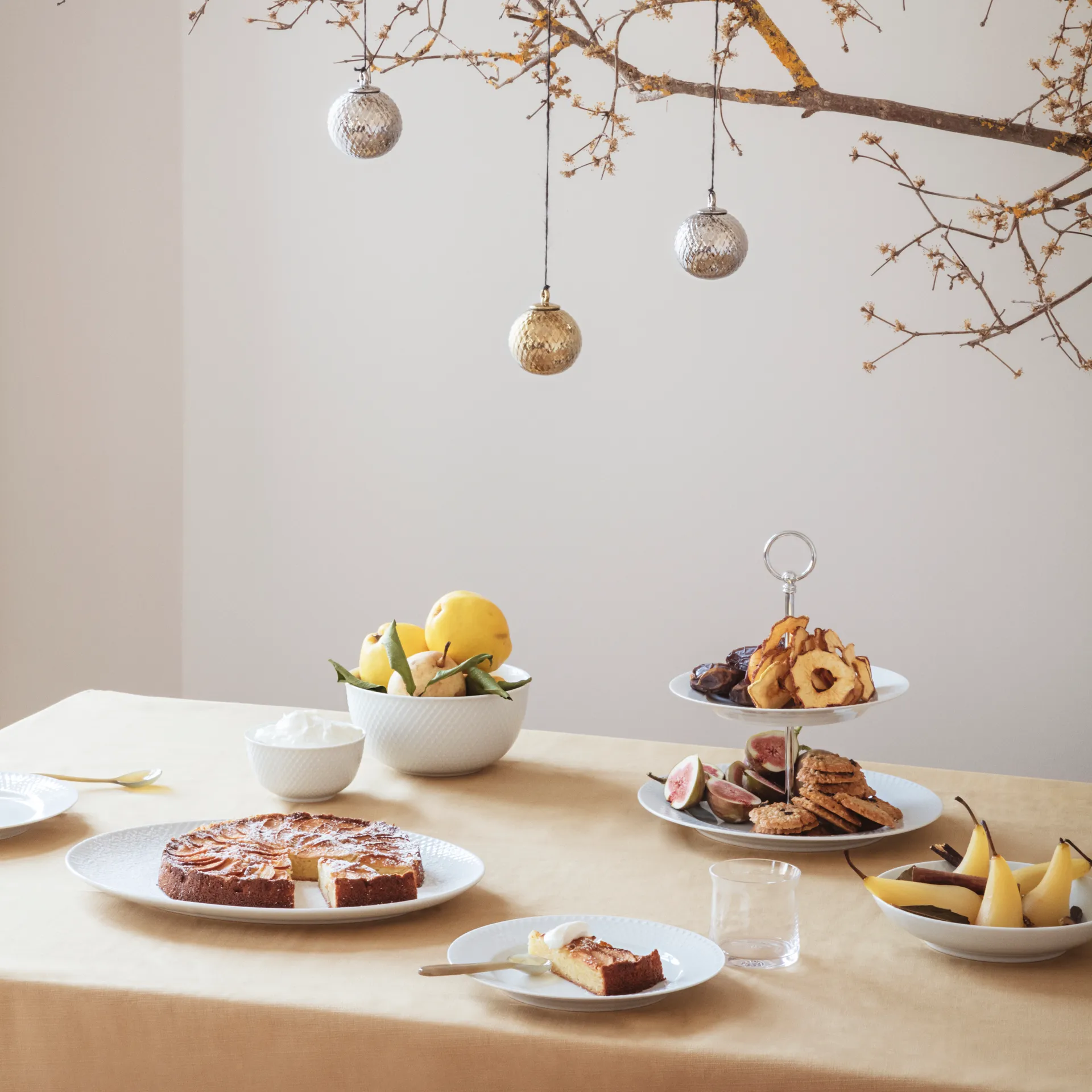 Rhombe 碗 Ø17.5 cm, 白色 Lyngby Porcelæn