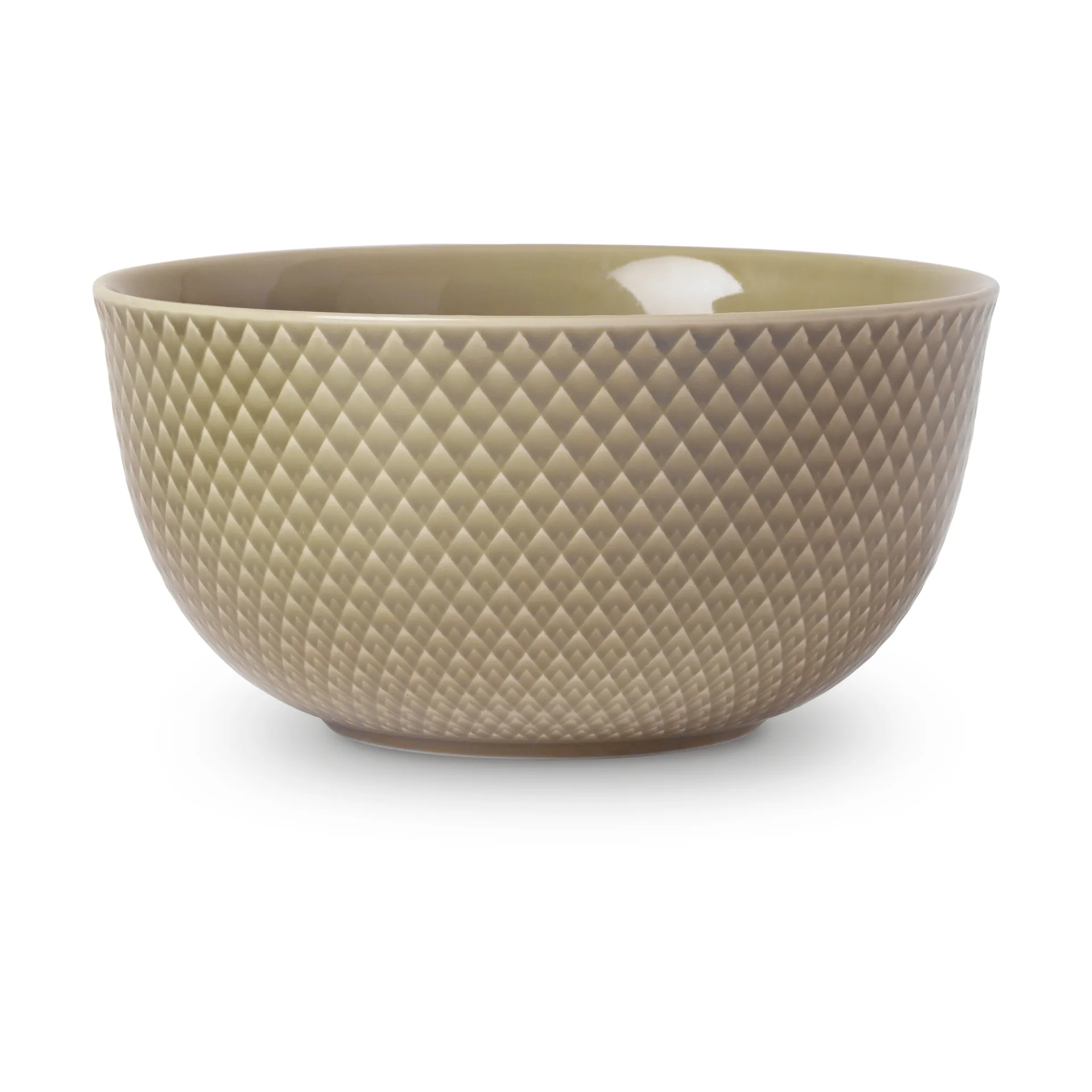 Rhombe 分餐碗直径17.5cm, 陶土色 Lyngby Porcelæn