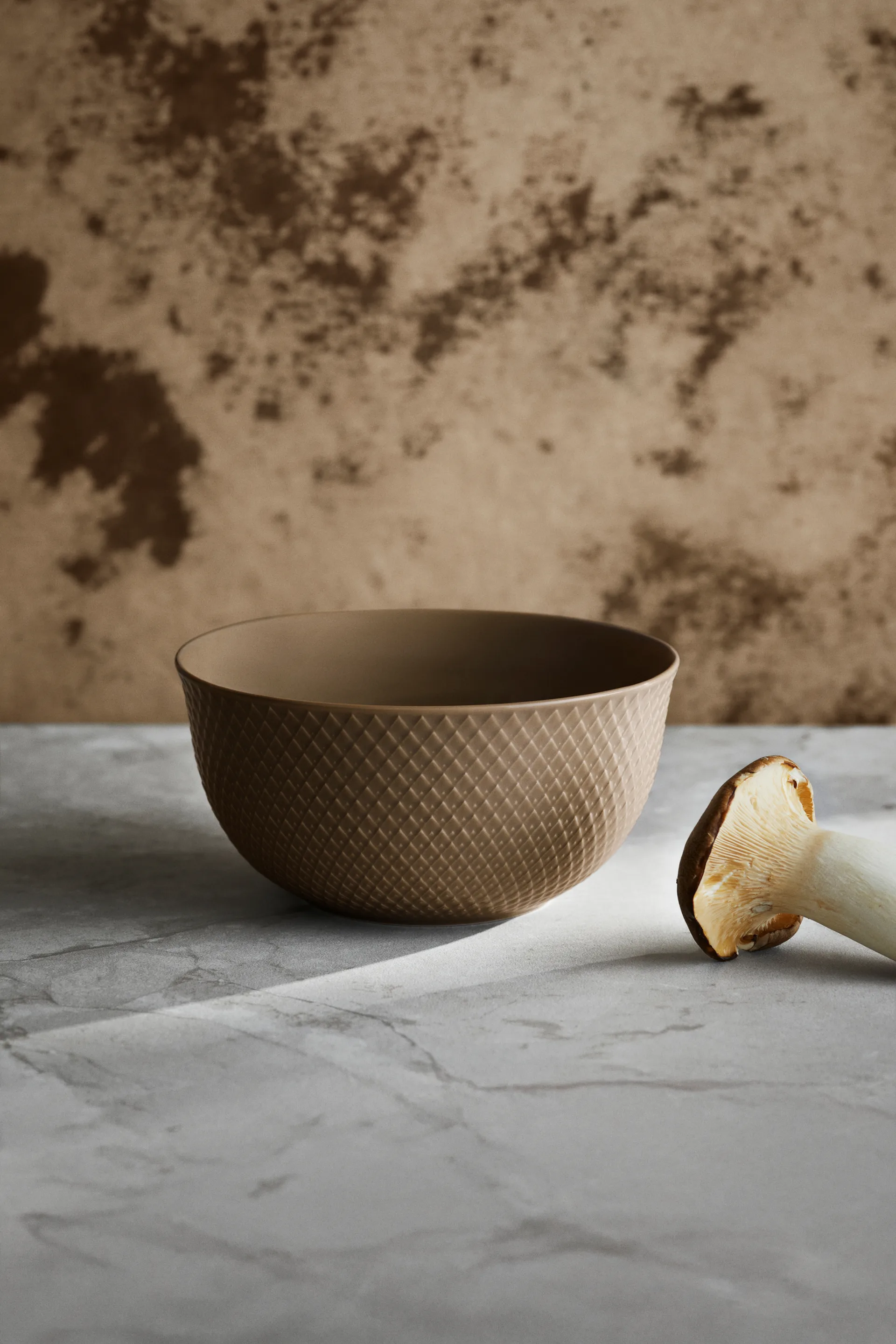 Rhombe 分餐碗直径17.5cm, 陶土色 Lyngby Porcelæn